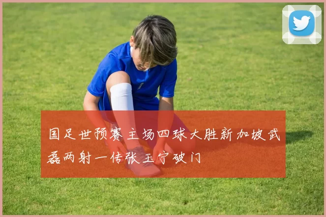 国足世预赛主场四球大胜新加坡武磊两射一传张玉宁破门